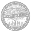 Seal of the City of Maricopa, Arizona, featuring agricultural imagery and the city's name prominently displayed.