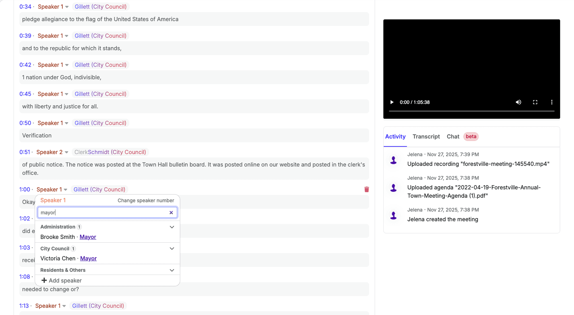 ClerkMinutes: Uploading Meeting Recording
